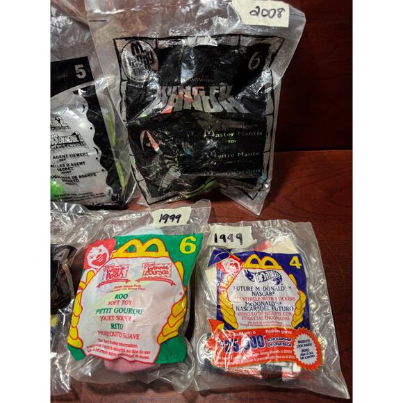 Lot of 7 Vintage McDonalds Happy Meal Toys All Unopened & New - Picture 3 of 7